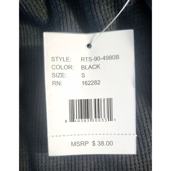 Restricted Logo Embroidered Black Long Sleeve Hooded Sweatshirt, Small - Picture 9 of 15